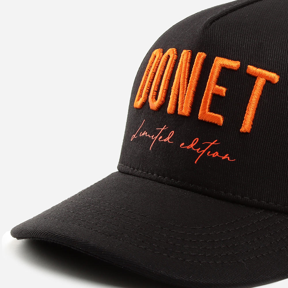 CAP IMPREMTA BLACK ORANGE