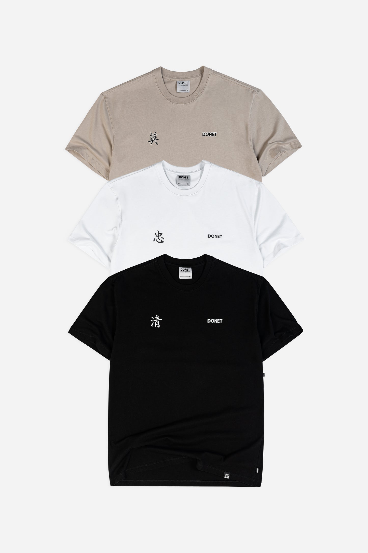 PACK DONET MING BLACK/WHITE/TAUPE