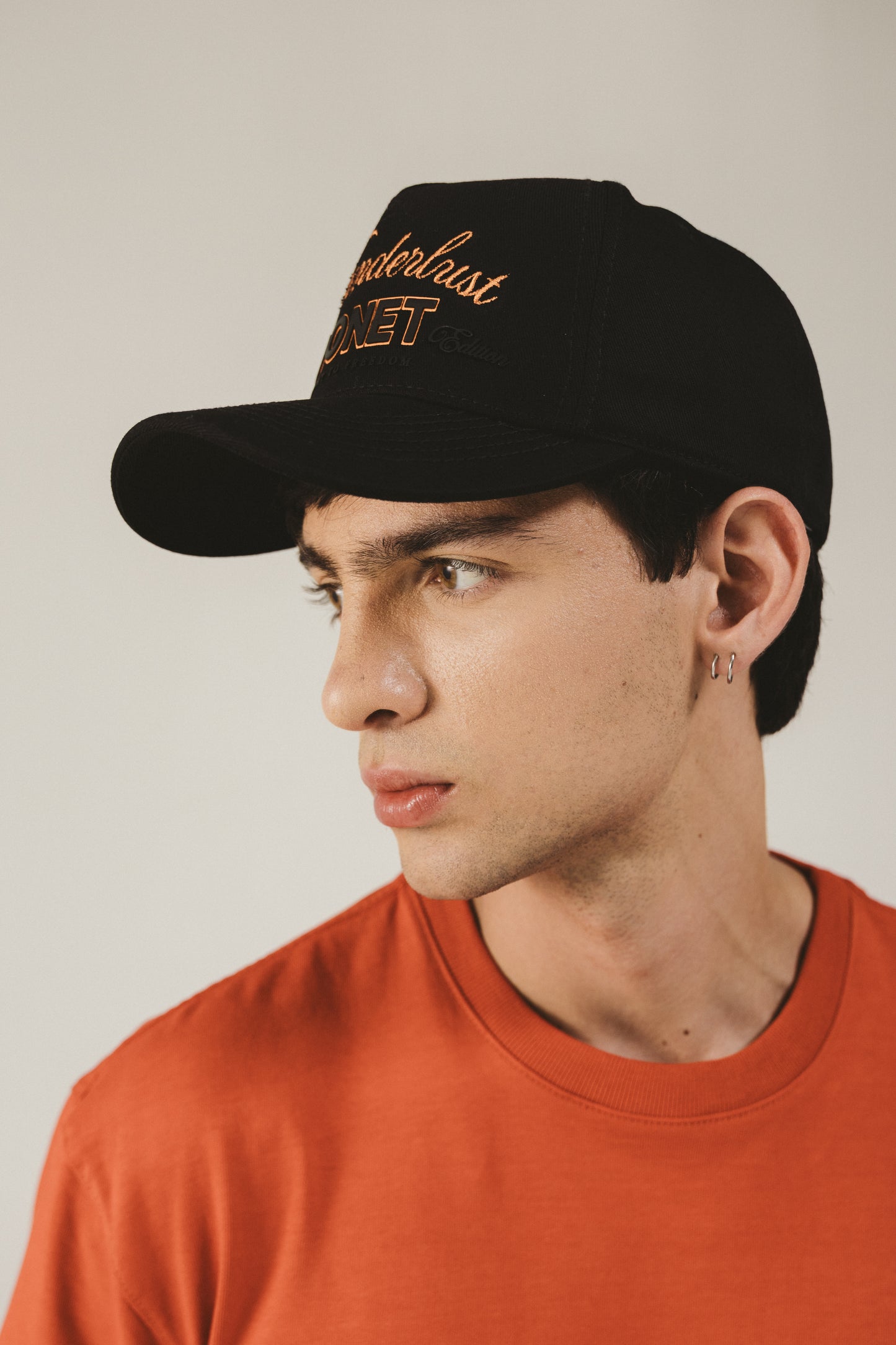 CAP STROKE BLACK ORANGE