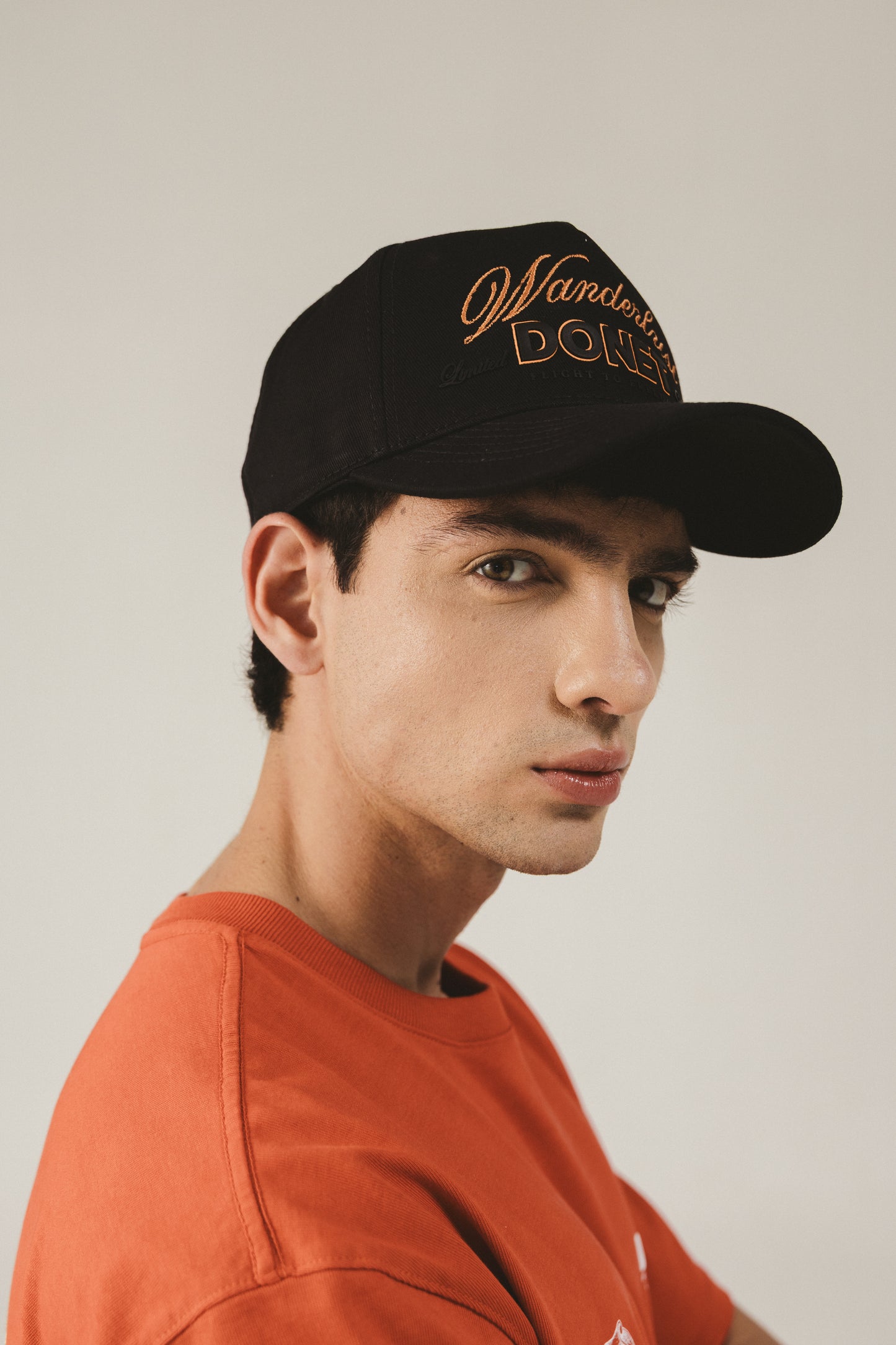 CAP STROKE BLACK ORANGE